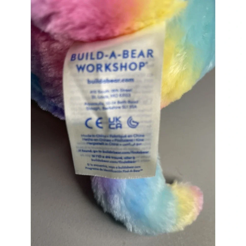 Build A Bear Great Wolf Lodge Rainbow Plush Sherbet BAB Limited Edition Toy